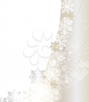 Abstract Beauty Christmas and New Year Background. Vector Illustration