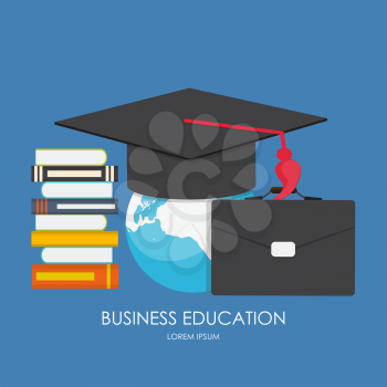 Business Education Concept. Trends and innovation in education. Vector Illustration EPS10  