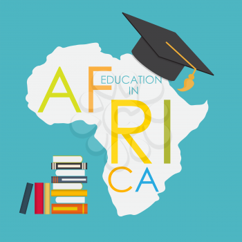 Business School Education in Africa Concept Vector Illustration EPS10
