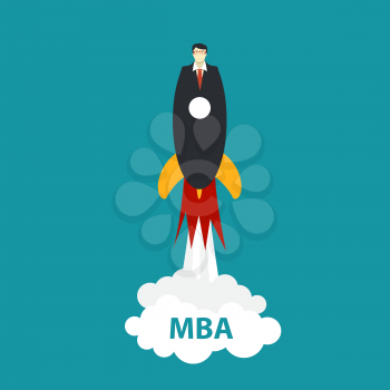 Business MBA Education Concept. Trends and innovation in education. Vector Illustration EPS10