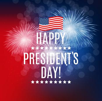 Presidents Day in USA Background. Can Be Used as Banner or Poster. Vector Illustration EPS10