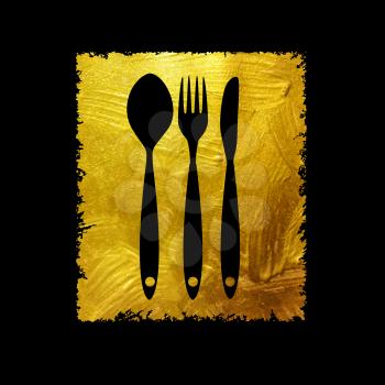 Cutlery Spoon, Fork and Knife Icon Vector Illustration EPS10
