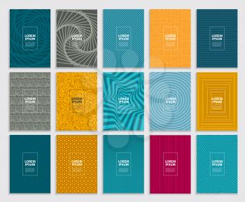 Big Collection Set of Simple Minimal Covers Business Template Design. Future Geometric Pattern. Vector Illustration EPS10
