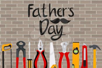 Fathers Day Background. Best Dad Vector Illustration EPS10