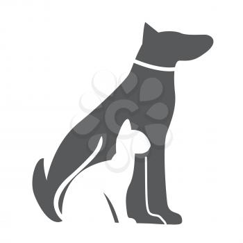 Pet , Dog and Cat Icon. Material for Design. Vector Illustration EPS10	