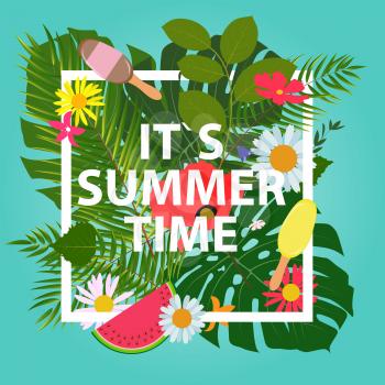 Colored Summer Abstract Background Vector Illustration EPS10