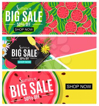 Summer Sale Abstract Banner Collection Set Background for your Business Vector Illustration EPS10