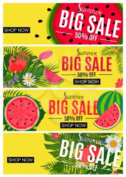 Summer Sale Abstract Banner Collection Set Background for your Business Vector Illustration EPS10