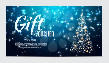 Christmas Sale Banner Background. Business Discount Card. Vector Illustration EPS10