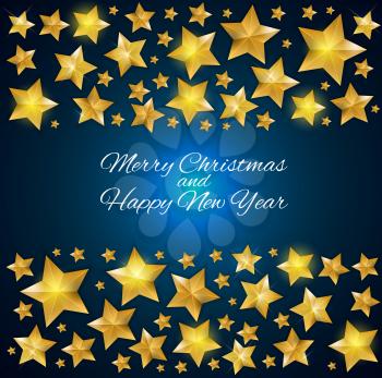New Year Background with Christmas Star. Vector Illustration EPS10
