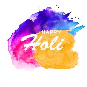 Happy Holi  abstract colorful  background. Vector Illustration EPS10