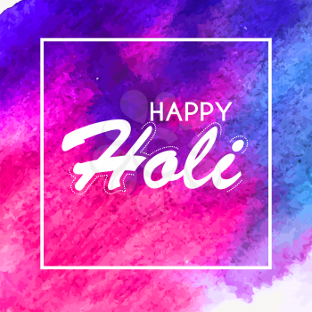 Happy Holi  abstract colorful  background. Vector Illustration EPS10