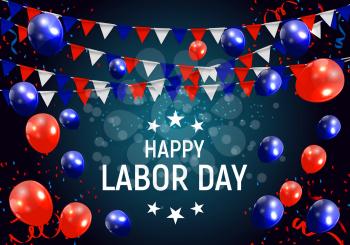 Labor Day in USA Poster Background. Vector Illustration EPS10