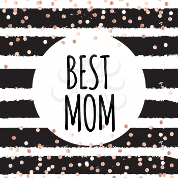 Best Mom Abstract Poster Background. Vector Illustration EPS10