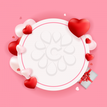 Valentine's Day Love and Feelings Background Design. Vector illustration EPS10