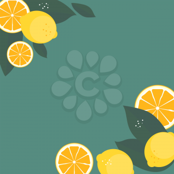 Abstract Lemon Pattern Background Vector Illustration EPS10