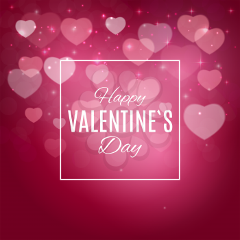 Valentine's Day Heart Symbol. Love and Feelings Background Design. Vector illustration EPS10