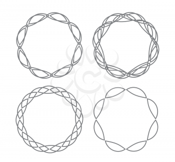 Abstract simple circle geometric frame. Vector Illustration EPS10