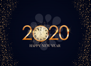 Happy 2020 New Year Background. Vector Illustration EPS10