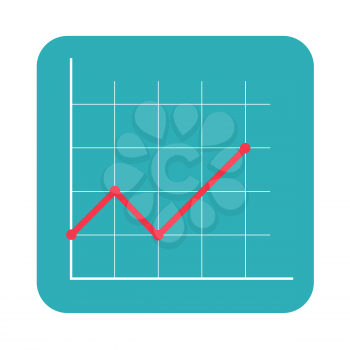 Abstract financial chart with arrow. Vector Illustration EPS10