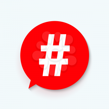 Hashtag icon template design. Vector Illustration EPS10