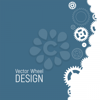 Abstract Wheel Design Background. Vector Illustration EPS10