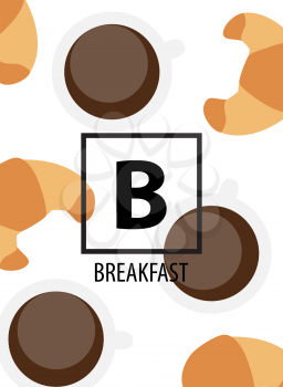 Abstract Breakfast Background Vector Illustration EPS10