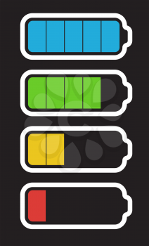 Battery Icon isolated. Vector Illustration EPS10