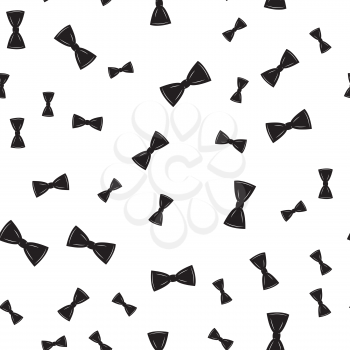 Bow Tie Seamless Pattern, Father s Day Background Vector Illustration. EPS10