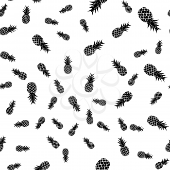 Tropic fruit Pineapple seamless pattern background design. Vector Illustration EPS10