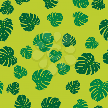 Abstract leaf monsters Seamless Pattern Background Vector Illustration EPS10