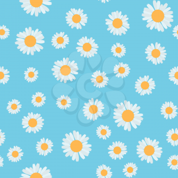 Flower Seamless Pattern Background. Vector Illustration EPS10