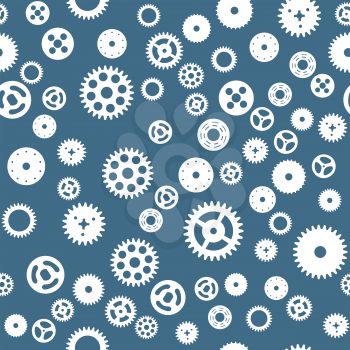 Abstract Wheel Gear Design Seamless Pattern Background. Vector Illustration EPS10