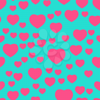 Love Heart Seamless Pattern Background. Vector Illustration EPS10