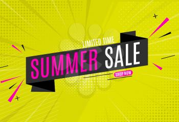 Abstract Summer Sale Background. Vector Illustration EPS10