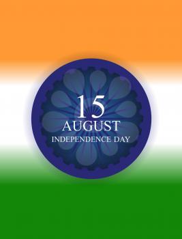 15th August India Independence Day celebration background. Vector Illustration EPS10