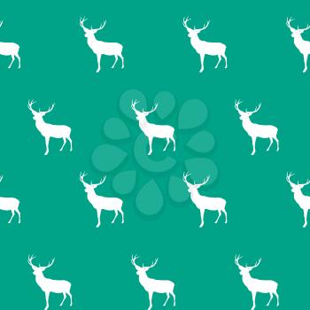 Abstract Seamless deer pattern background. Vector Illustration EPS10