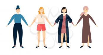 Women Friendship Concept Vector Illustration EPS10