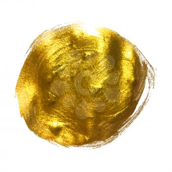Gold Paint Glittering Textured Art Illustration. Vector Illustration EPS10