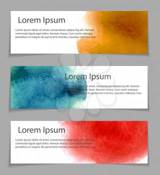 Abstract Web Banner Template Image.  Vector Illustration. Eps 10