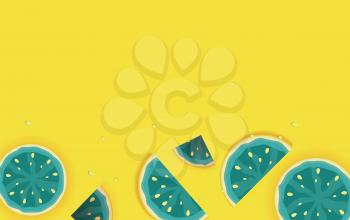 Summer Background from Watermelon. Vector Illustration. EPS10