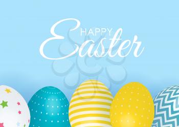 Abstract Happy Easter Template Holiday Background Vector Illustration EPS10