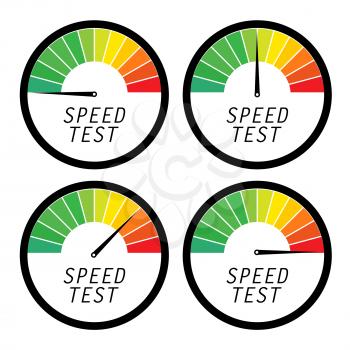 Speed test internet measure icon. Vector Illustration EPS10