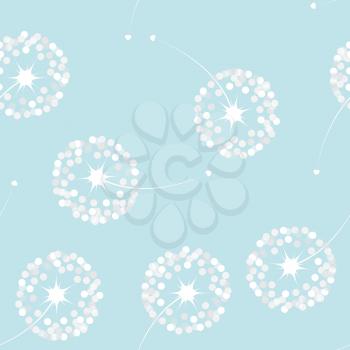 Abstract dandelion seamless pattern background  vector illustration EPS10