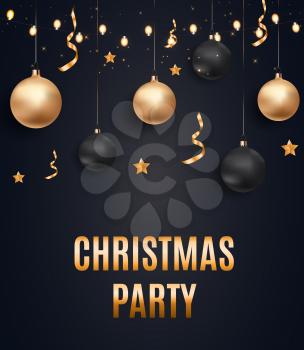 Christmas Party Background. Vector Illustration EPS10