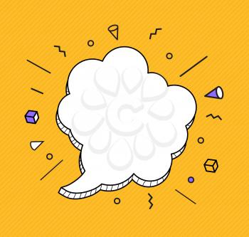 Hand drawn speech bubbles icon. Vector Illustration EPS10