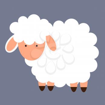 Cute little sheep. vector illustration. EPS10
