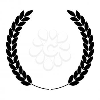 laurel wreath silhouette icon. Vector Illustration EPS10