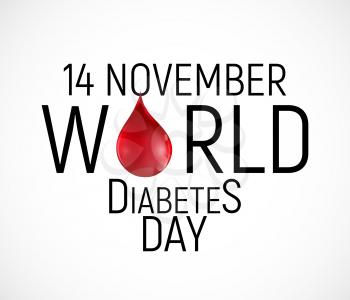 14 November. World diabetes day awareness background. vector Illutration EPS10