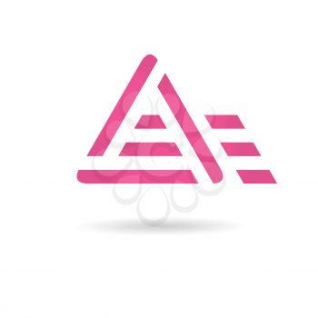 A letter logo, motion concept, 2d vector, eps 8